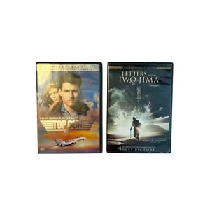 2 x War Movies Top Gun & Letters From Iwo Jima DVDs Action Films Widescreen